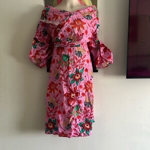 Eloquii, pink floral dress, Size: 22